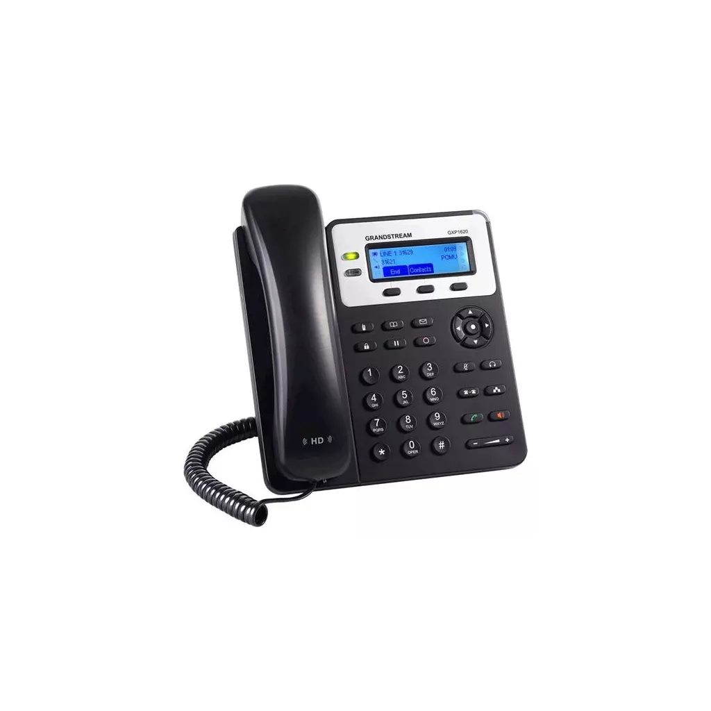 Obrázek produktu Telefon Grandstream GXP-1620 VoIP, LCD display, 2x SIP, 2x LAN, SRTP, TLS, 3 prog. tlačítka