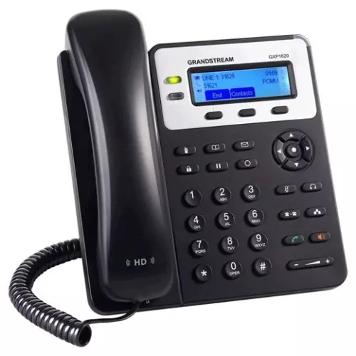 obrázek produktu Telefon Grandstream GXP-1620 VoIP, LCD display, 2x SIP, 2x LAN, SRTP, TLS, 3 prog. tlačítka