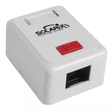 obrázek produktu Zásuvka Solarix SX108-5E-UTP-WH CAT5E UTP 1 x RJ45 na omítku bílá