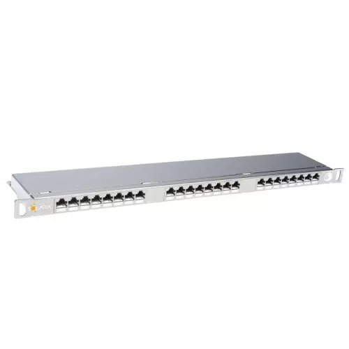 obrázek produktu Patch panel Solarix SX24HD-6-STP-SL STP cat6 24p. 0,5U, s vyvazovací lištou