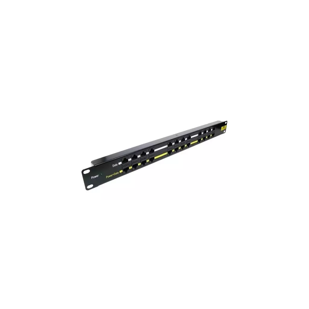 Obrázek produktu Patch panel POE UTP cat.5e 12p 1U Black, 19