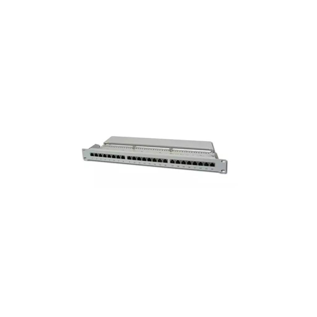 Obrázek produktu Patch panel STP cat6 24p. 1U, šedý