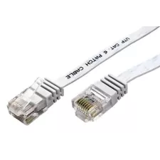 obrázek produktu Patch kabel UTP cat 6, 5m plochý - bílý