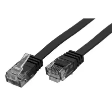 obrázek produktu Patch kabel UTP cat 6, 10m plochý - černý