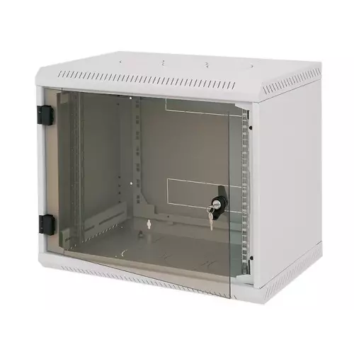 obrázek produktu Rack Triton 19" jednodílný 12U/400mm prosklené dveře, šedý