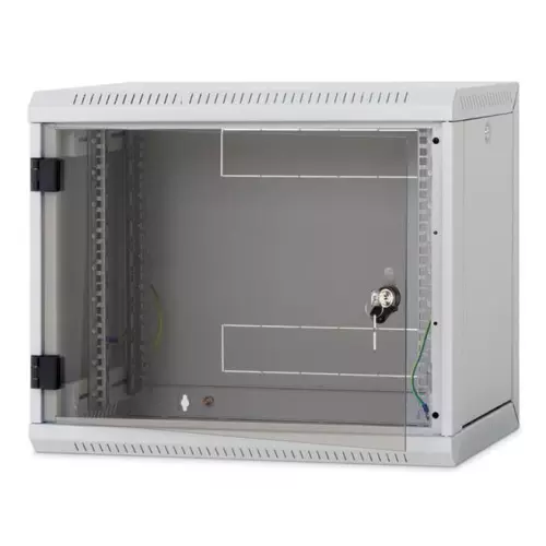 obrázek produktu Rack Triton 19" jednodílný 18U/500mm prosklené dveře, odnímatelné bočnice, šedý