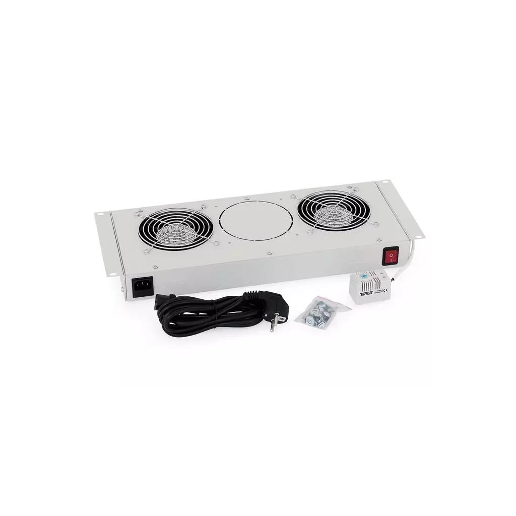 Obrázek produktu Ventilační jednotka Triton 19“ pro nástěnné rozvaděče, 1 ventilátor, černá