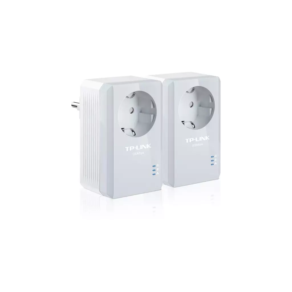 Obrázek produktu Powerline ethernet TP-Link TL-PA4010P KIT nano adaptér (600 Mbps), průch. zásuvka