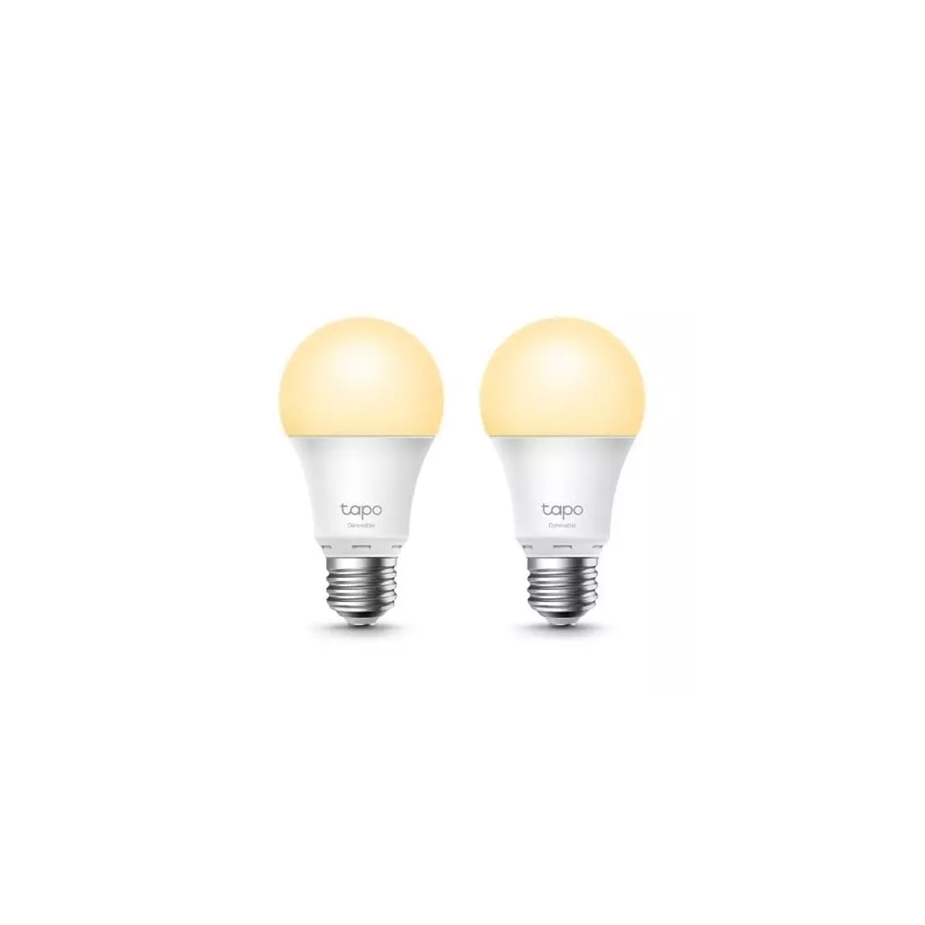 Obrázek produktu Chytrá žárovka TP-Link Tapo L510E(2-pack) E27, 8,7W, 230V, přes IP, stmívatelná, 2700K