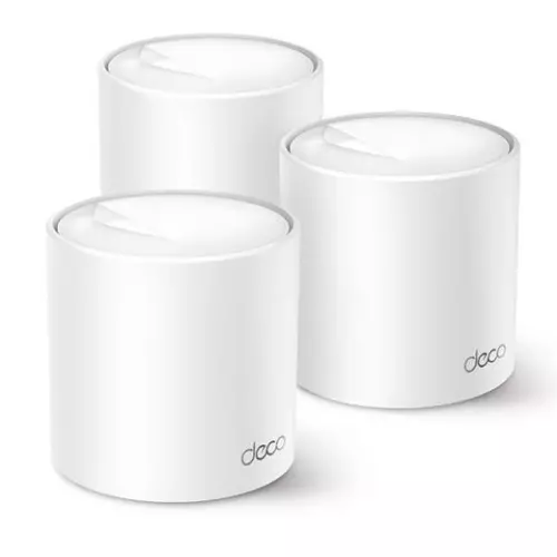 obrázek produktu WiFi router TP-Link Deco X50(3-pack) AX3000, WiFi 6, 3x GLAN, / 574Mbps 2,4GHz/ 2402Mbps 5GHz