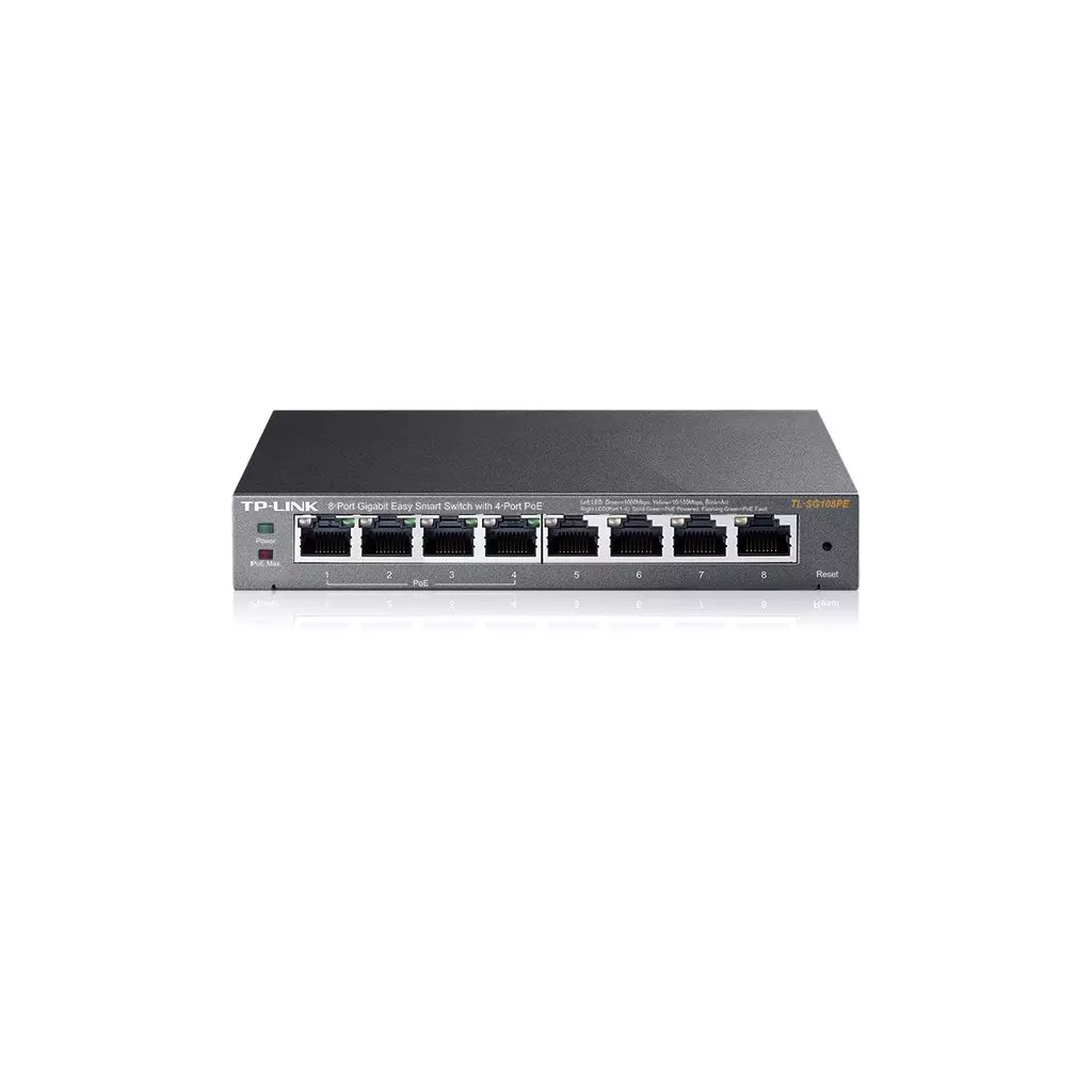 Obrázek produktu Switch TP-Link TL-SG108PE Easy Smart, 8x GLAN, 4x PoE
