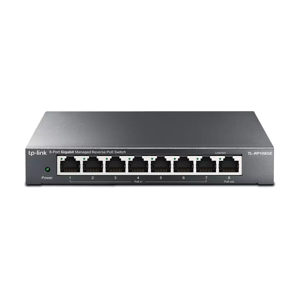 Obrázek produktu Switch TP-Link RP108GE Easy Smart, 8x GLAN, 7x PoE-in reverzní, 1x PoE-out