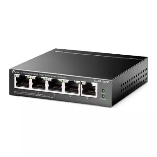 obrázek produktu Switch TP-Link TL-SG105PE Easy Smart, 5x GLAN, 4x PoE+, 30W