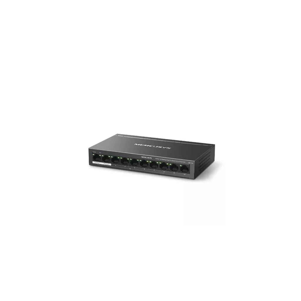 Obrázek produktu Switch TP-Link Mercusys MS110P 2x LAN s PoE, 8x LAN s PoE+, 65W