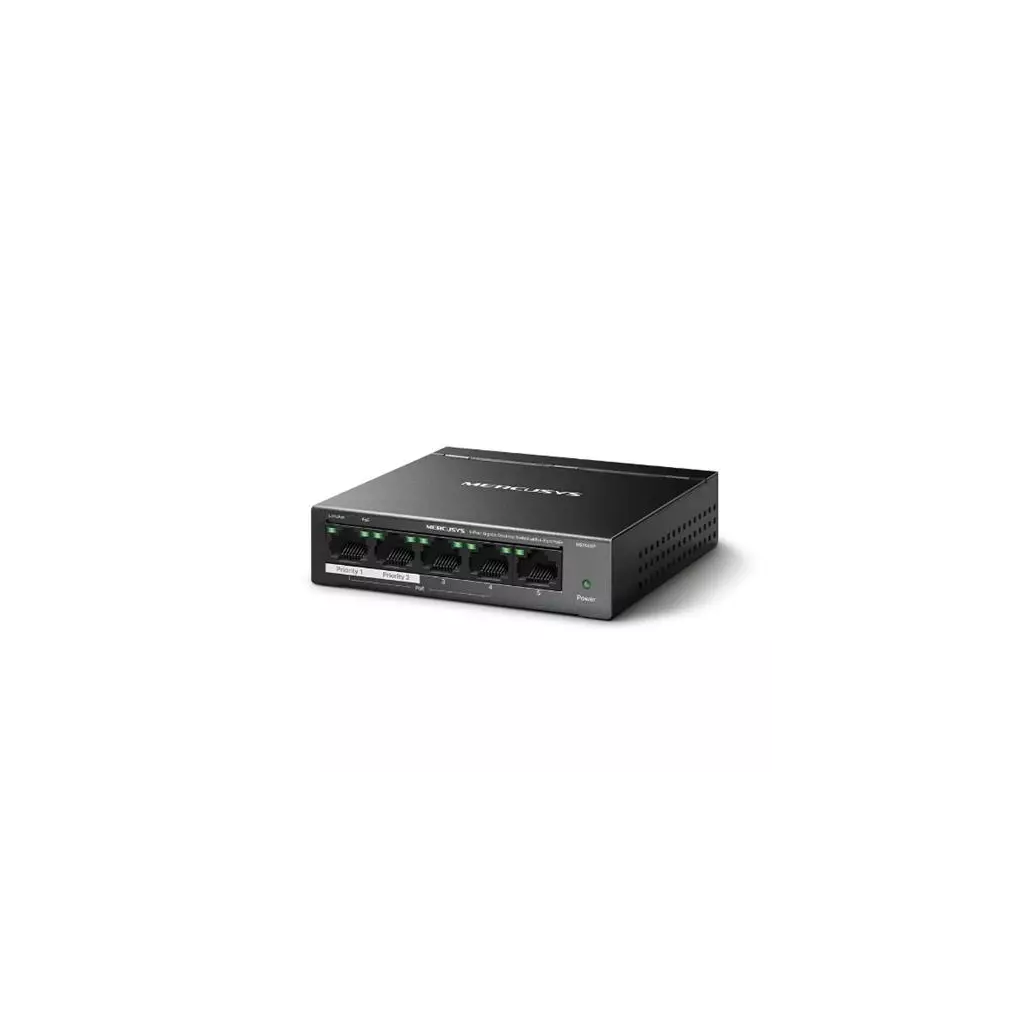 Obrázek produktu Switch TP-Link Mercusys MS105GP 1x GLAN, 4x GLAN s PoE+, 65W