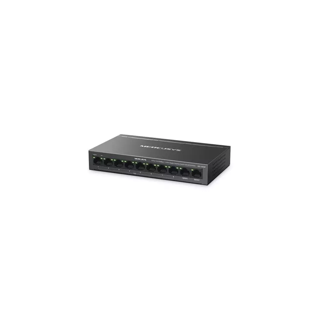 Obrázek produktu Switch TP-Link Mercusys MS110CMP 2x GLAN, 8x LAN s PoE+, 115W