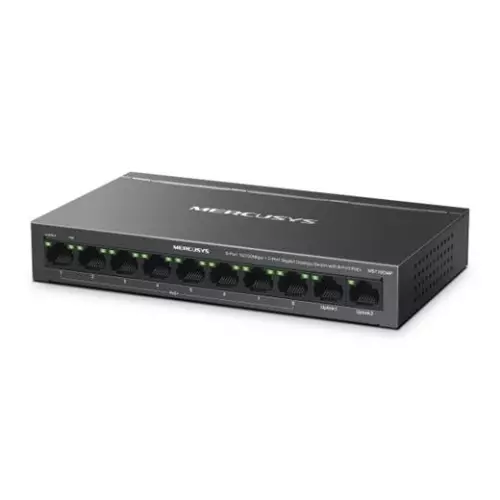 obrázek produktu Switch TP-Link Mercusys MS110CMP 2x GLAN, 8x LAN s PoE+, 115W