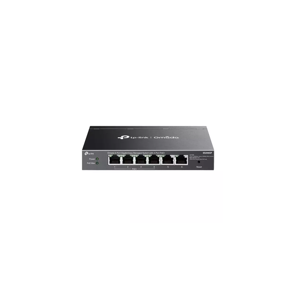 Obrázek produktu Switch TP-Link ES206GP 2x GLan, 4x GLan s PoE+, 65W, Omáda SDN
