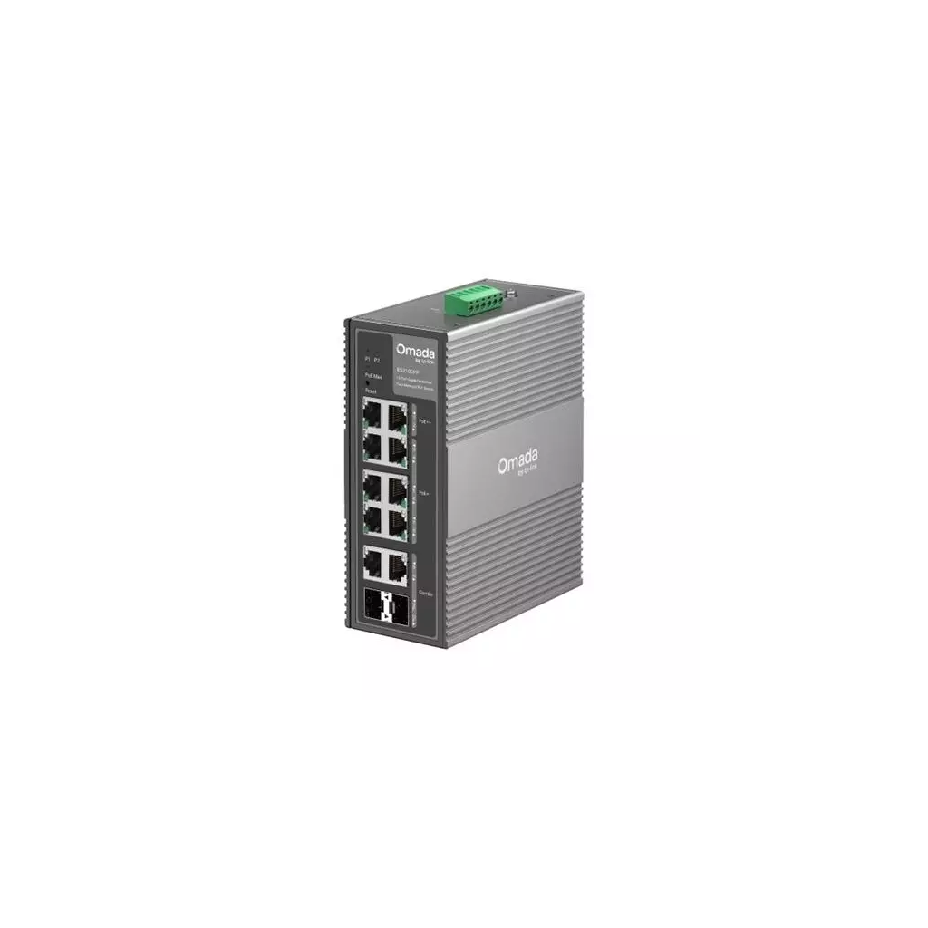 Obrázek produktu Switch TP-Link IES210GPP průmyslový, 2x SFP combo, 8x GLan s Poe+, 240W, DIN, Omáda SDN
