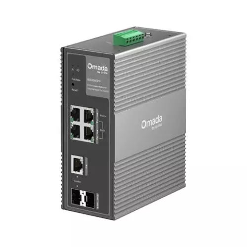 obrázek produktu Switch TP-Link IES206GPP průmyslový, 2x SFP combo, 8x GLan s Poe+, 180W, DIN, Omáda SDN