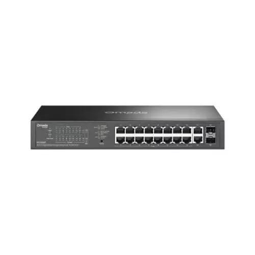 obrázek produktu Switch TP-Link ES220GP 16x GLan s PoE+, 2x GLan, 2x SFP, 150W, Omáda SDN