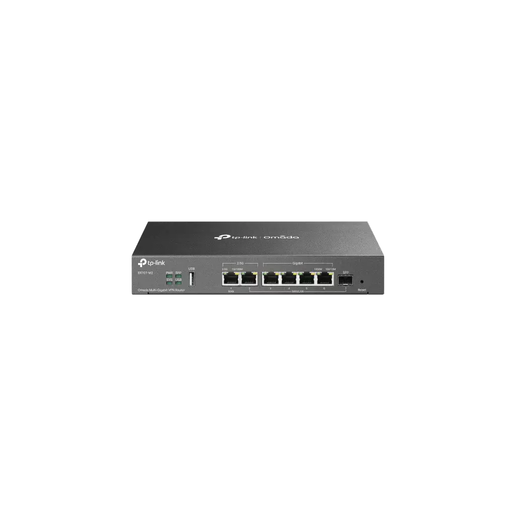 Obrázek produktu Router TP-Link ER707-M2 VPN 4x GWAN/Lan, 2x 2.5GWan/Lan, 1x SFP GWAN/LAN, 1x USB, Omáda SDN