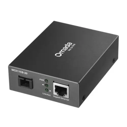 obrázek produktu Převodník TP-Link MC212CS-20 Transceiver, SM, WDM, 1x GLAN, 1x SC, 20km, Omada SDN