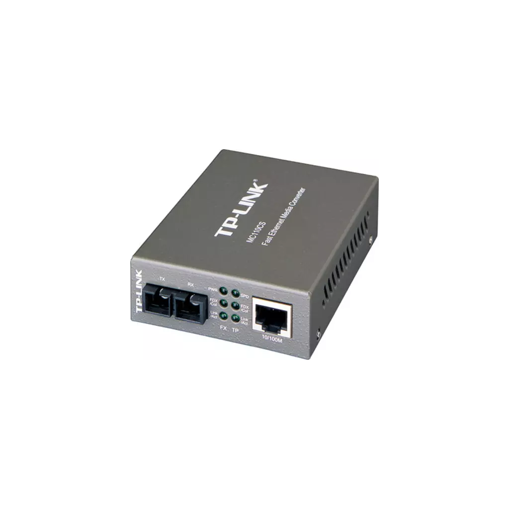Obrázek produktu Převodník TP-Link MC110CS konvertor, 1x10/100M RJ45 / 1 x singl-mode - Verze 2 (9V)