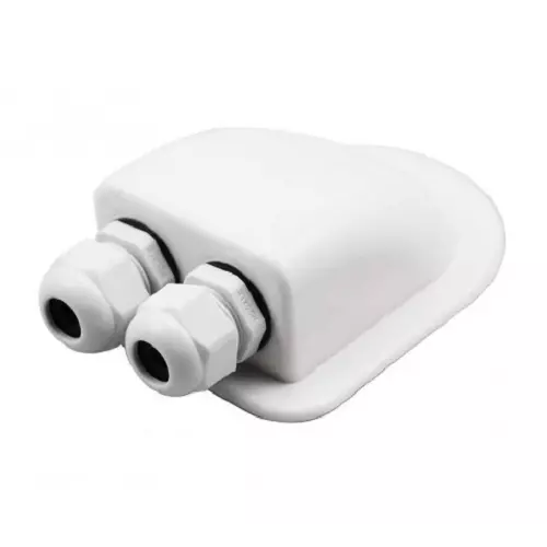 obrázek produktu Průchodka MHPower Kabelová střešní, bílá - DOUBLE