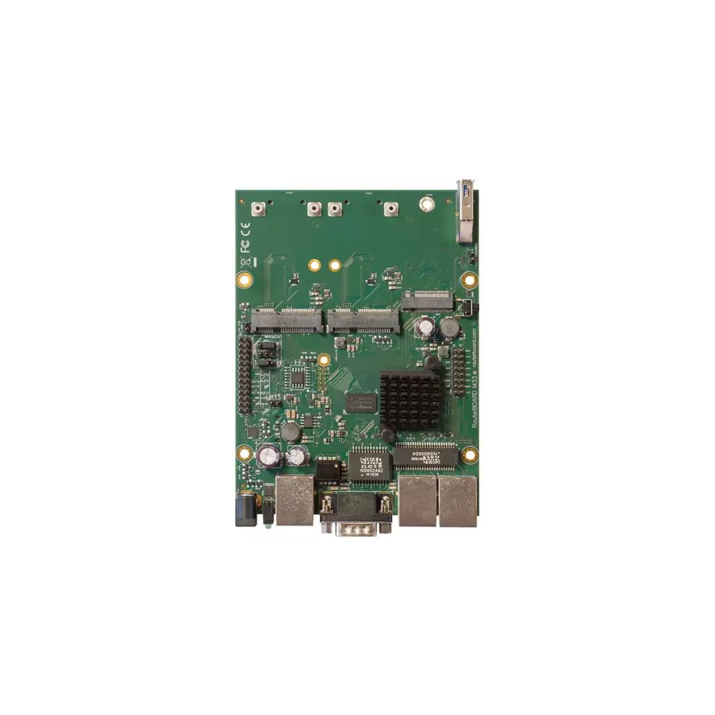 Obrázek produktu RouterBoard Mikrotik RBM33G Dual Core 880MHz CPU, 256MB RAM, 3x Gbit LAN, 2x miniPCI-e, ROS L4