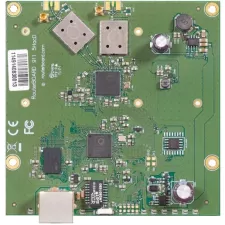 obrázek produktu RouterBoard Mikrotik RB911-5HacD 802.11a/n/ac, RouterOS L3, 1xLAN, 2xMMCX