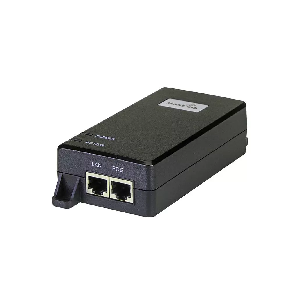 Obrázek produktu POE Maxlink PI60v2 injektor - 802.3af/at/bt, 55V, 1.1A, 60W, 1Gbit