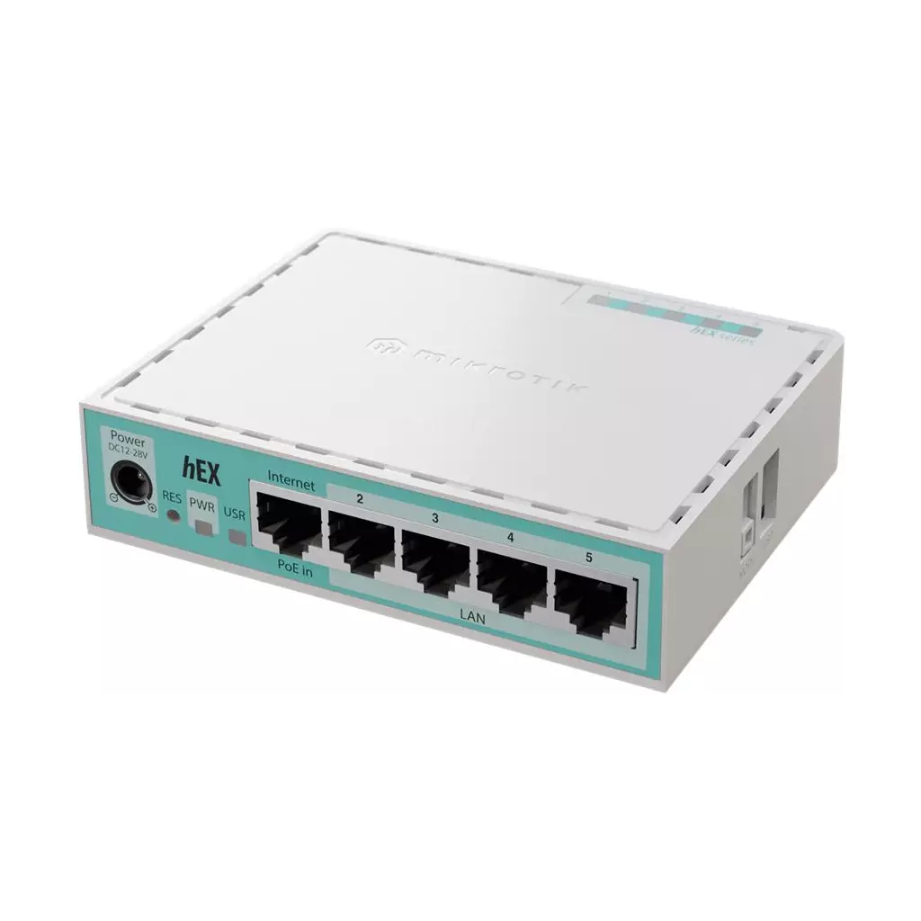 Obrázek produktu RouterBoard Mikrotik hEX (2024 version) 5x GLan, PoE IN, RO L4