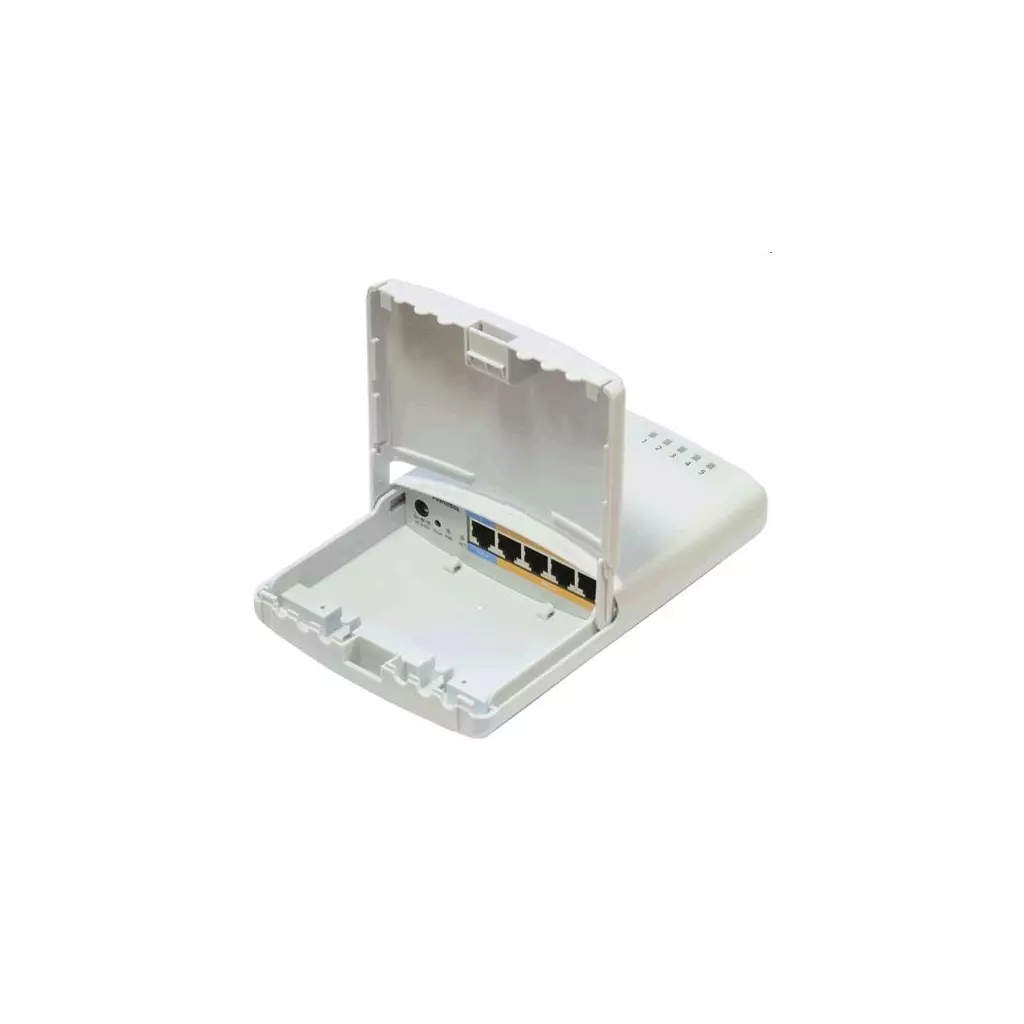 Obrázek produktu Router Mikrotik RB750P-PBr2 venkovní 64MB RAM, 5xLAN, Outdoor, nap. adaptér, ROS L4, mont.set