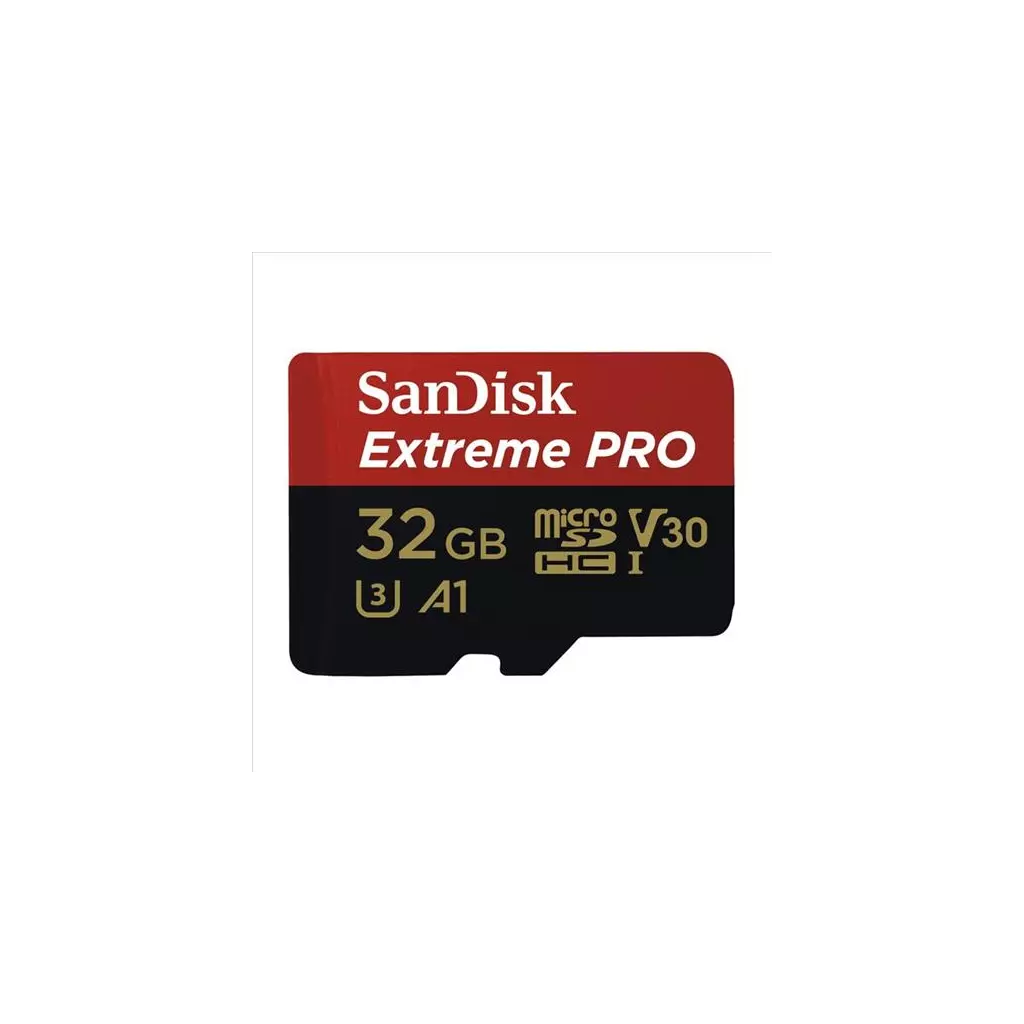 Obrázek produktu Paměťová karta Sandisk Extreme Pro microSDHC 32 GB  100 MB/s A1 Class 10 UHS-I V30, adaptér 