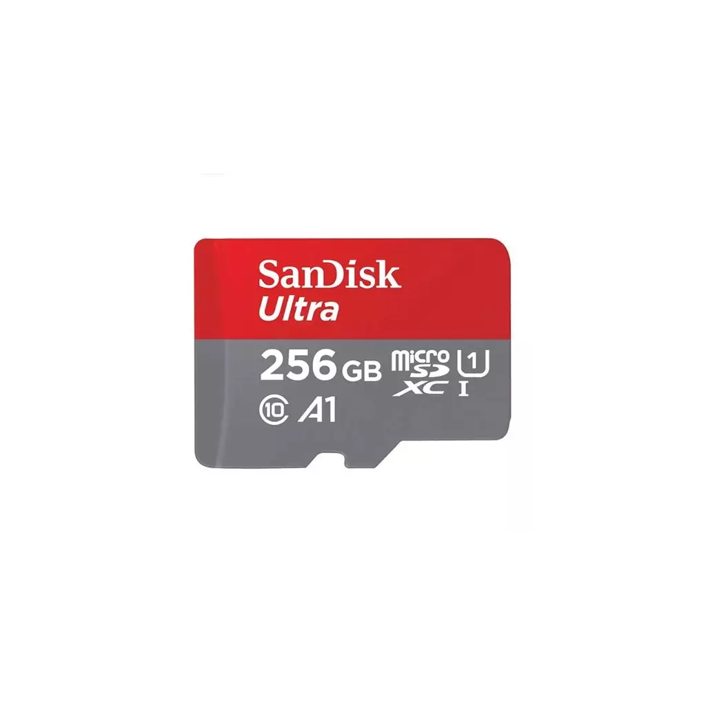 Obrázek produktu Paměťová karta Sandisk Ultra microSDXC 256GB 150 MB/s  A1 Class 10 UHS-I, adapter