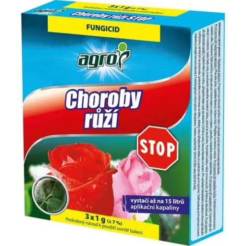 obrázek produktu Přípravek Agro  Choroby růží STOP 3 x 1 g