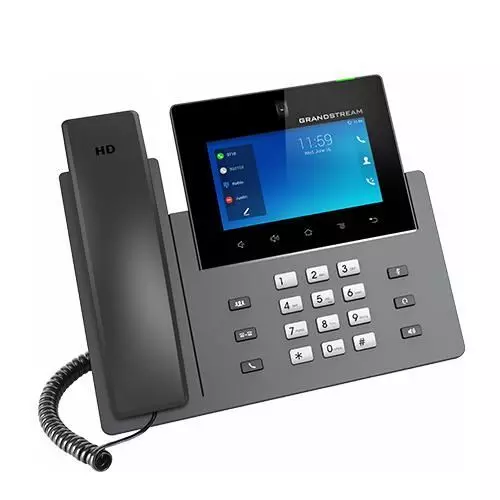 obrázek produktu GRANDSTREAM SIP video telefon, 16xSIP účet, 10/3 cestná audio/videokonference, 2xGLAN, PoE, Wi-Fi, BT