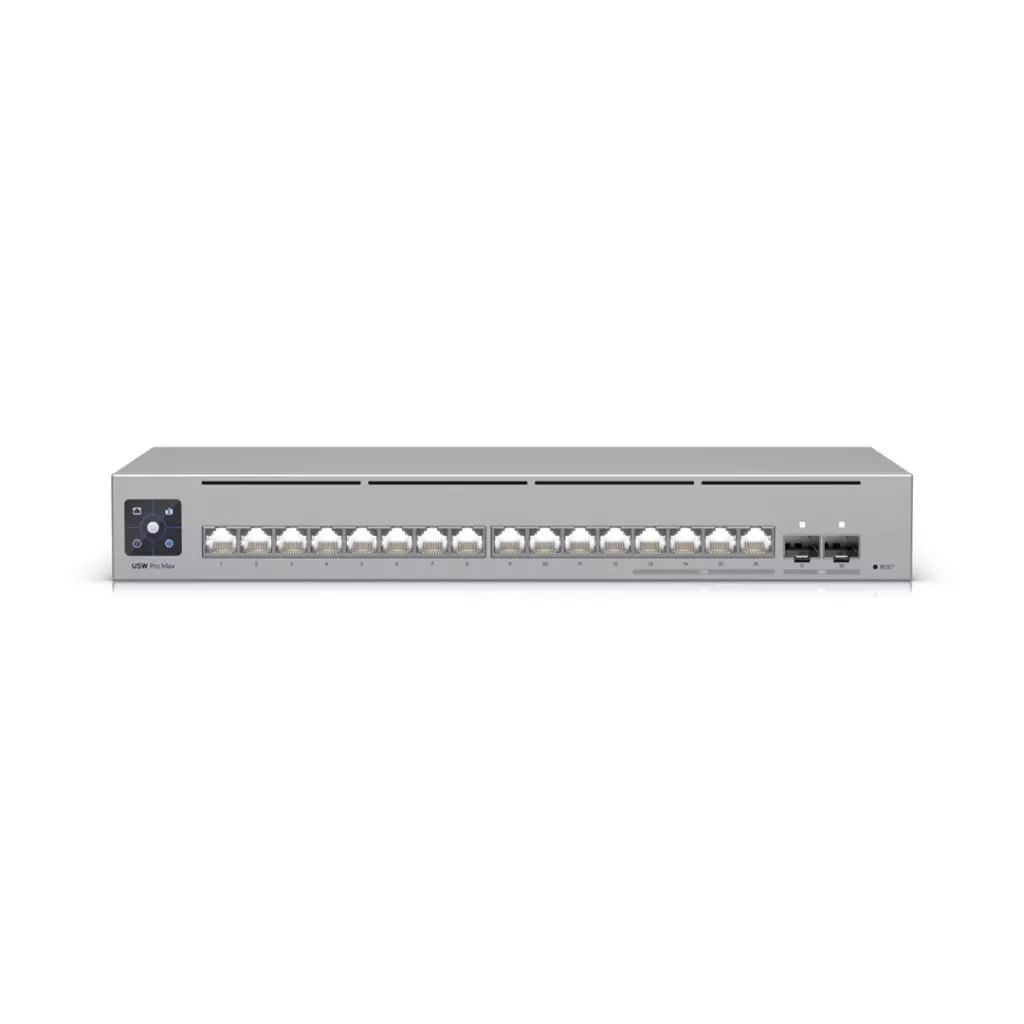 Obrázek produktu UBIQUITI Switch Pro Max 16, L3, 4×2.5GLAN, 12×GLAN, 2×SFP+