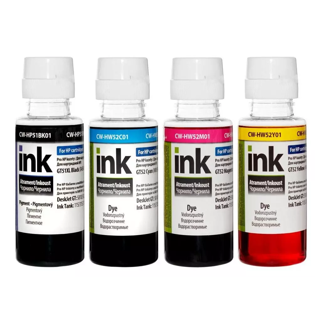 Obrázek produktu ColorWay alternativní inkoustová náplň pro HP / GT-51/ GT-52/ HP Tank 115/ 315/ 415/ 4x 100ml Multipack