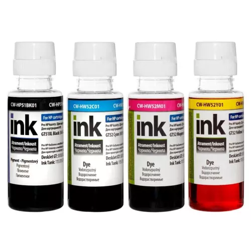 obrázek produktu ColorWay alternativní inkoustová náplň pro HP / GT-51/ GT-52/ HP Tank 115/ 315/ 415/ 4x 100ml Multipack