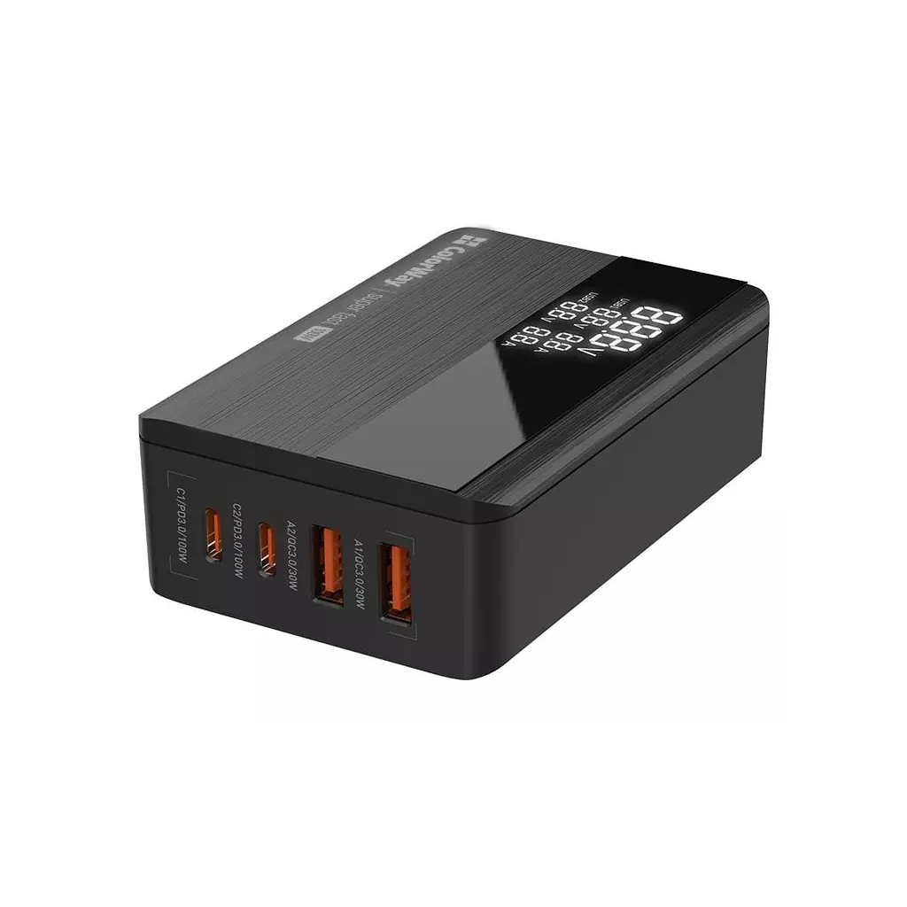 Obrázek produktu ColorWay CW-CHS041PD-BK USB nabíječka, 2x USB-A, 2x USB-C, 100W - černá