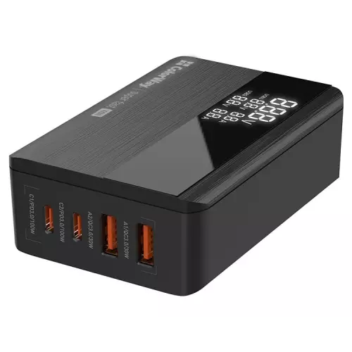 obrázek produktu ColorWay CW-CHS041PD-BK USB nabíječka, 2x USB-A, 2x USB-C, 100W - černá