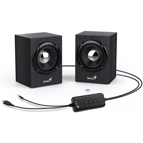 obrázek produktu Genius repro SP-HF385BT/ 2.0/ Bluetooth 5.0/ 4W/ dřevěné/ černé