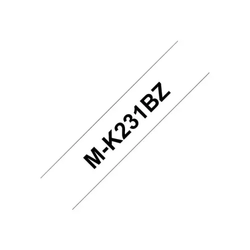obrázek produktu Brother MK231BZ páska nálepek, role (1,2 cm x 8 m), černá na bílé