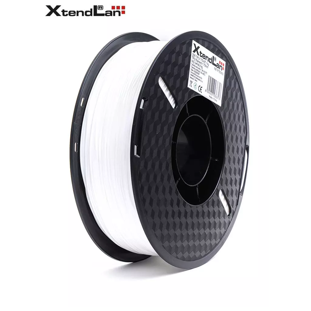 Obrázek produktu XtendLAN TPU filament 1,75mm transparentní bílý 1kg