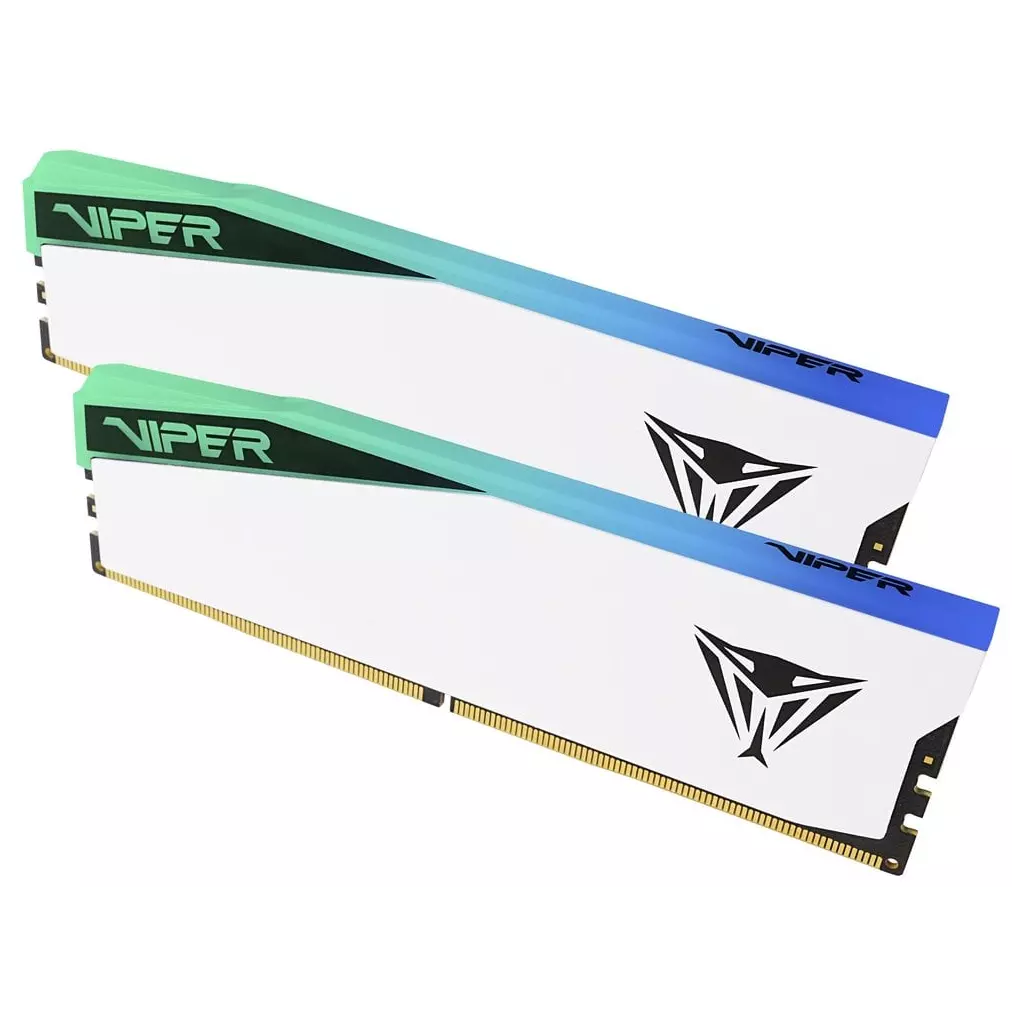 Obrázek produktu PATRIOT VIPER ELITE 5 WHITE RGB 32GB DDR5 7000MHz / DIMM / CL38 / Kit 2x 16GB - bílá