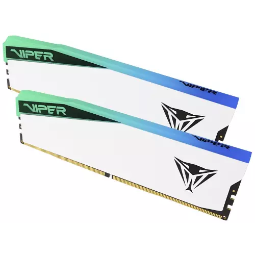 obrázek produktu PATRIOT VIPER ELITE 5 WHITE RGB 32GB DDR5 7000MHz / DIMM / CL38 / Kit 2x 16GB - bílá
