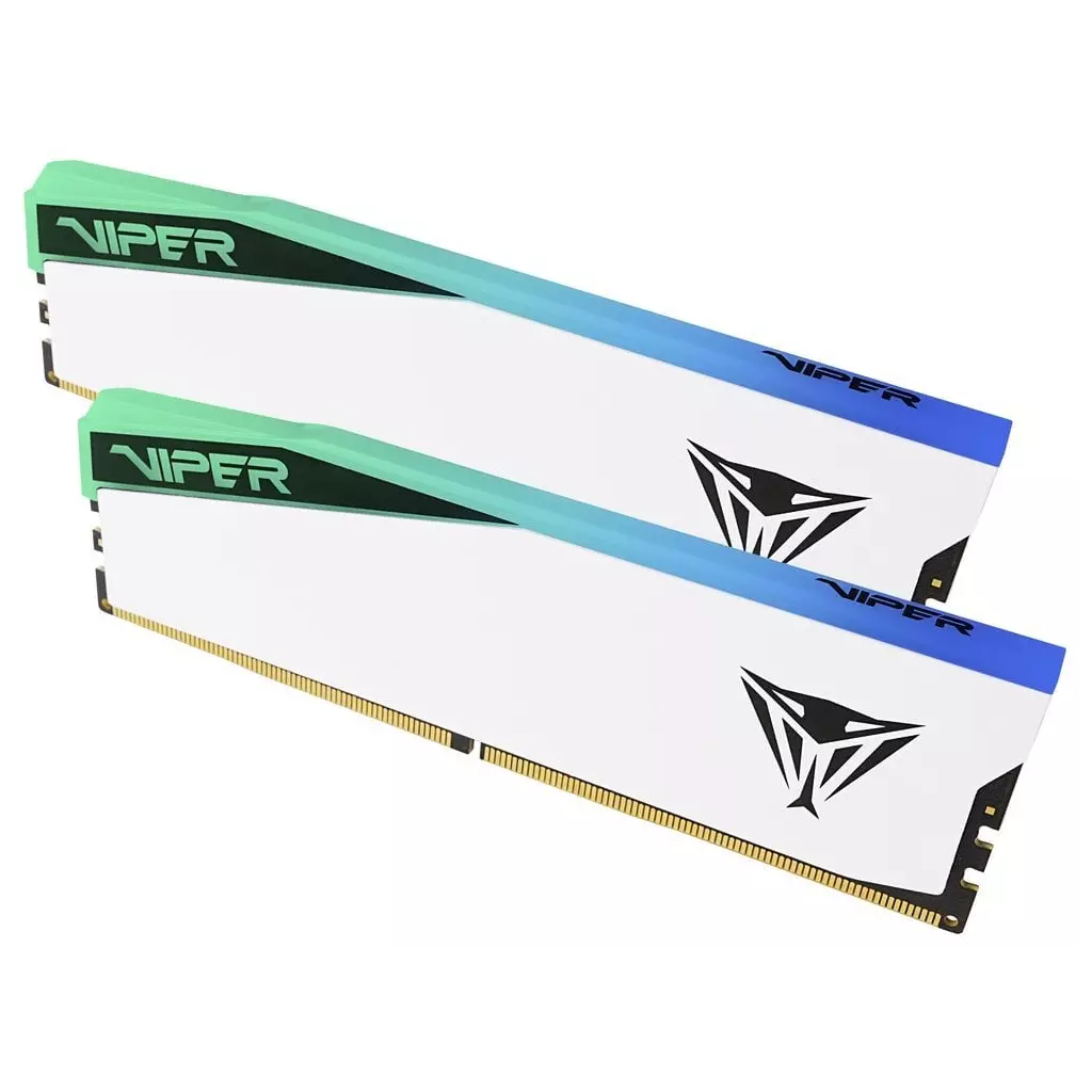 Obrázek produktu PATRIOT VIPER ELITE 5 WHITE RGB 48GB DDR5 6000MHz / DIMM / CL42 / Kit 2x 24GB - bílá