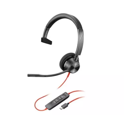 obrázek produktu Poly náhlavní souprava Blackwire 3310 MS, USB-C/A adaptér, mono - černá